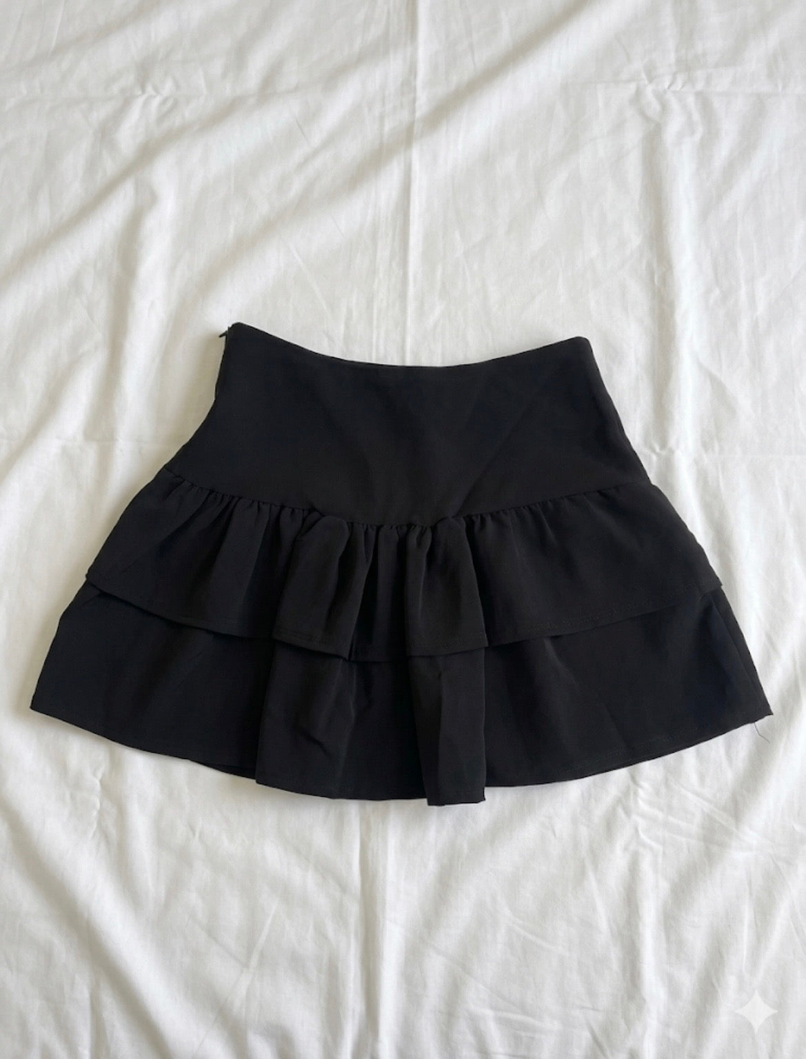 Dollette Tiered Ruffled Mini Skirt