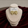 Gold Leaf Statement Earrings