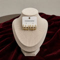 Korean Style Gold Crystal Earrings