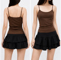 Brown Slim Fit Cami Top for Women
